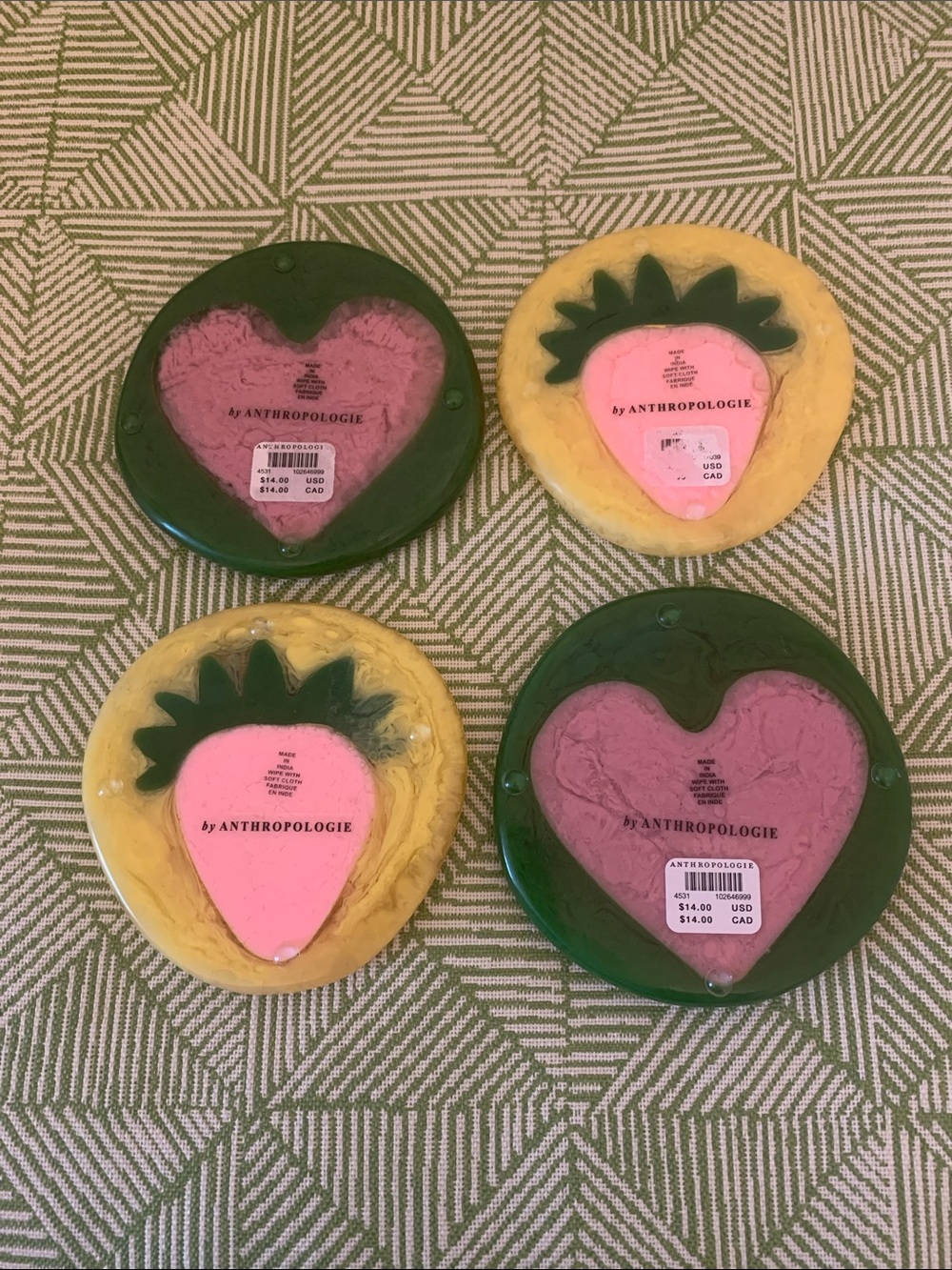 Anthropologie Lane Coaster Set - Picture 2 of 4